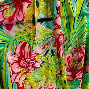 Lilly Pulitzer Wrap/Scarf wore one time measurements in description below